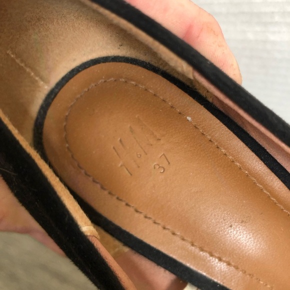 H&M Black and Tan Women's Chunky Heeled Pumps - Picture 10 of 13